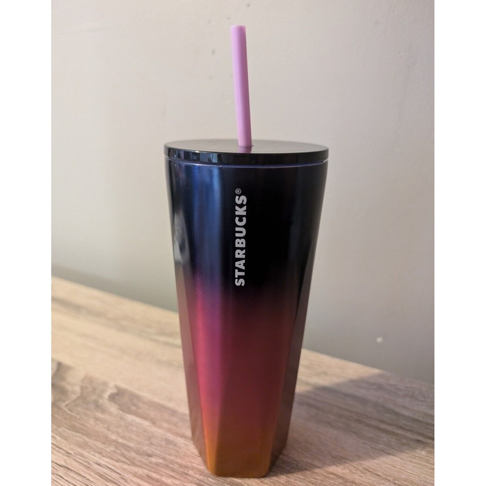 2022 Summer New Release Rare Starbucks 24oz Cold Cup Tumbler Steel Metal Ombre